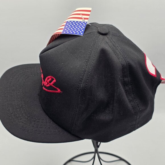 Vintage Dale Earnhardt Hat Cap Snap Back Mens One Size Black NASCAR Racing 90s - Picture 6 of 8